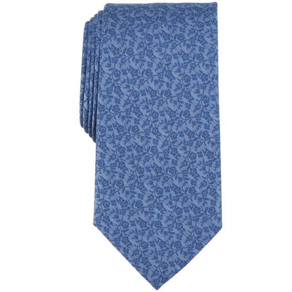 Michael Kors Men Linley Floral Tie Blue - Picture 1 of 1